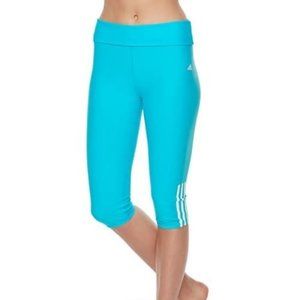 Women's adidas Roll Waist Cover-Up Swim Capri Medium